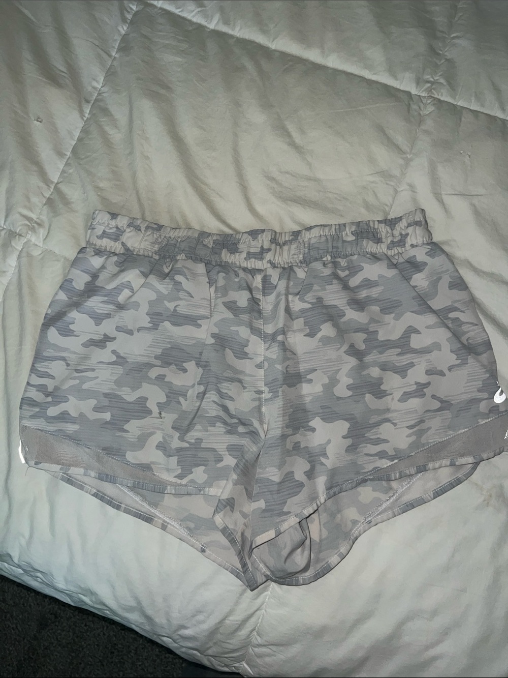 Asics Gray Camo Women's Athletic Shorts